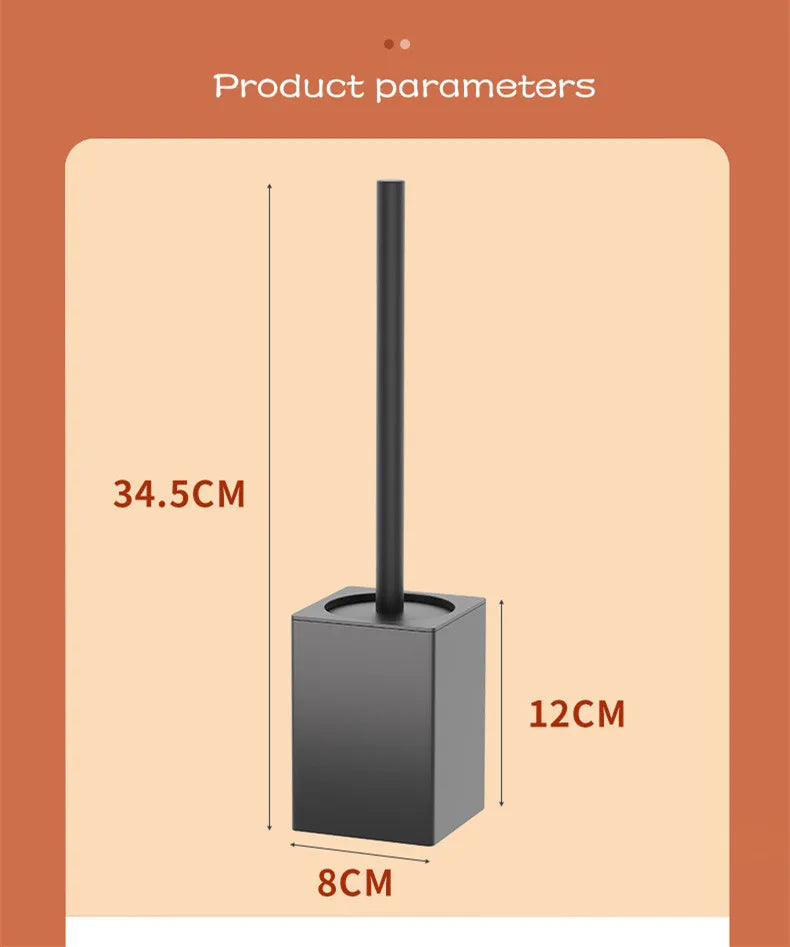 Toilet brush toilet holder bathroom accessories Creative Wall Mounted Aluminum Alloy Lavatory Brush Toilet Brush Holder Set