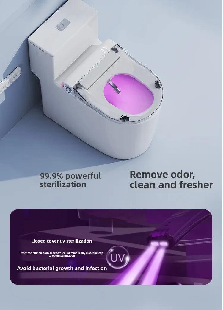 Auto Flip Smart Toilet Seat Cover with Constant Temperature Heating Multi Function Universal Bidet