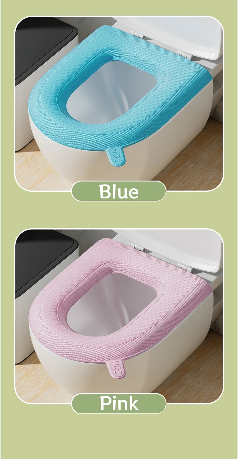 EVA Toilet Seat Cushion Waterproof Warm Mat Washable Bathroom Accessories Organization Universal Lid Bowl Cover Portable Home