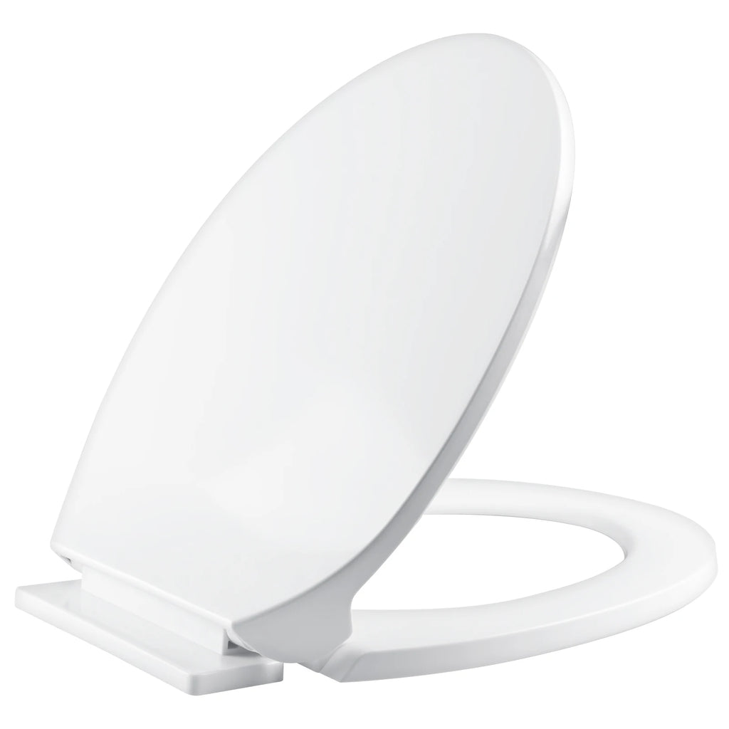 Slow Close O-Shape Toilet Seat Quiet Lid Durable Anti-Bacterial Simple Top Fixing Removable Universal Bathroom Accessories