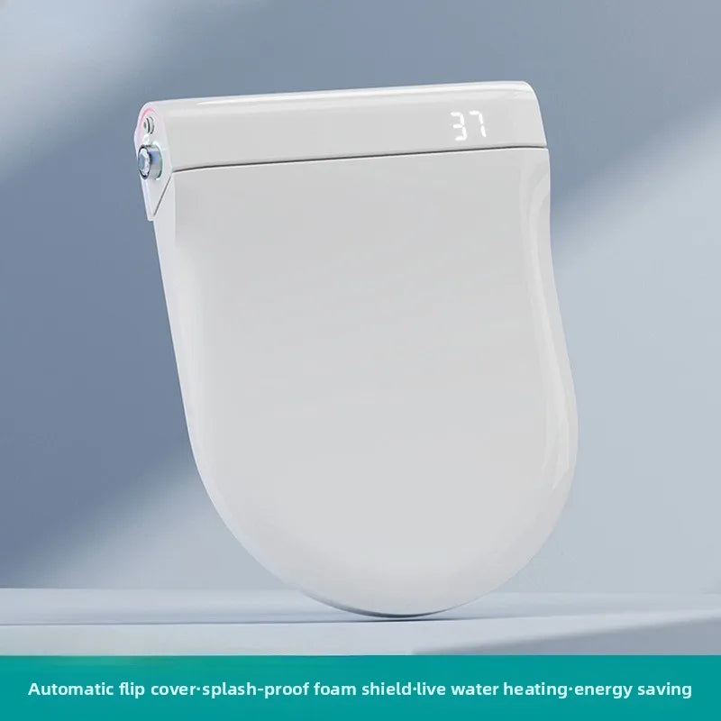 Auto Flip Smart Toilet Seat Cover with Constant Temperature Heating Multi Function Universal Bidet
