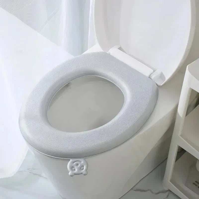 EVA Paste Type Toilet Cushion Handheld Lift Toilet Seat Cover Thickened Four Seasons Universal Toilet Seat Cushion  Accessories
