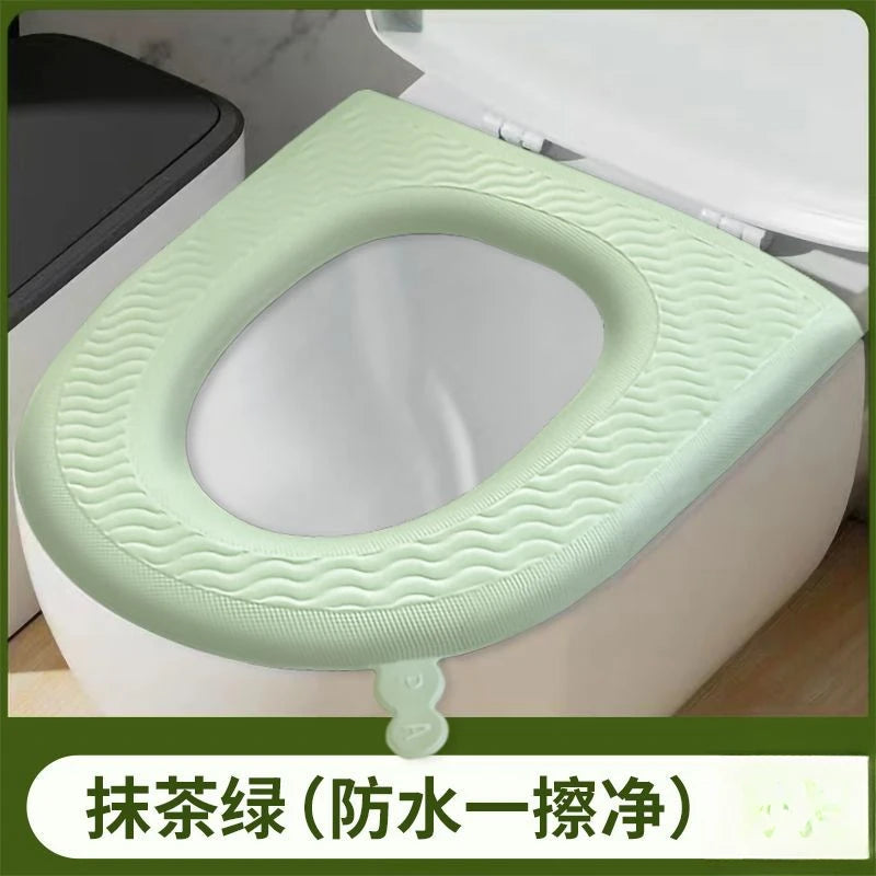 Universal Toilet Seat Macaron Color Four Seasons Closestool Mat Soft Toilet Seat Cushion Bathroom Toilet Accessories EVA