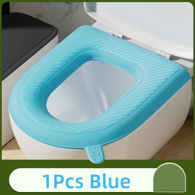 EVA Toilet Seat Cushion Waterproof Warm Mat Washable Bathroom Accessories Organization Universal Lid Bowl Cover Portable Home