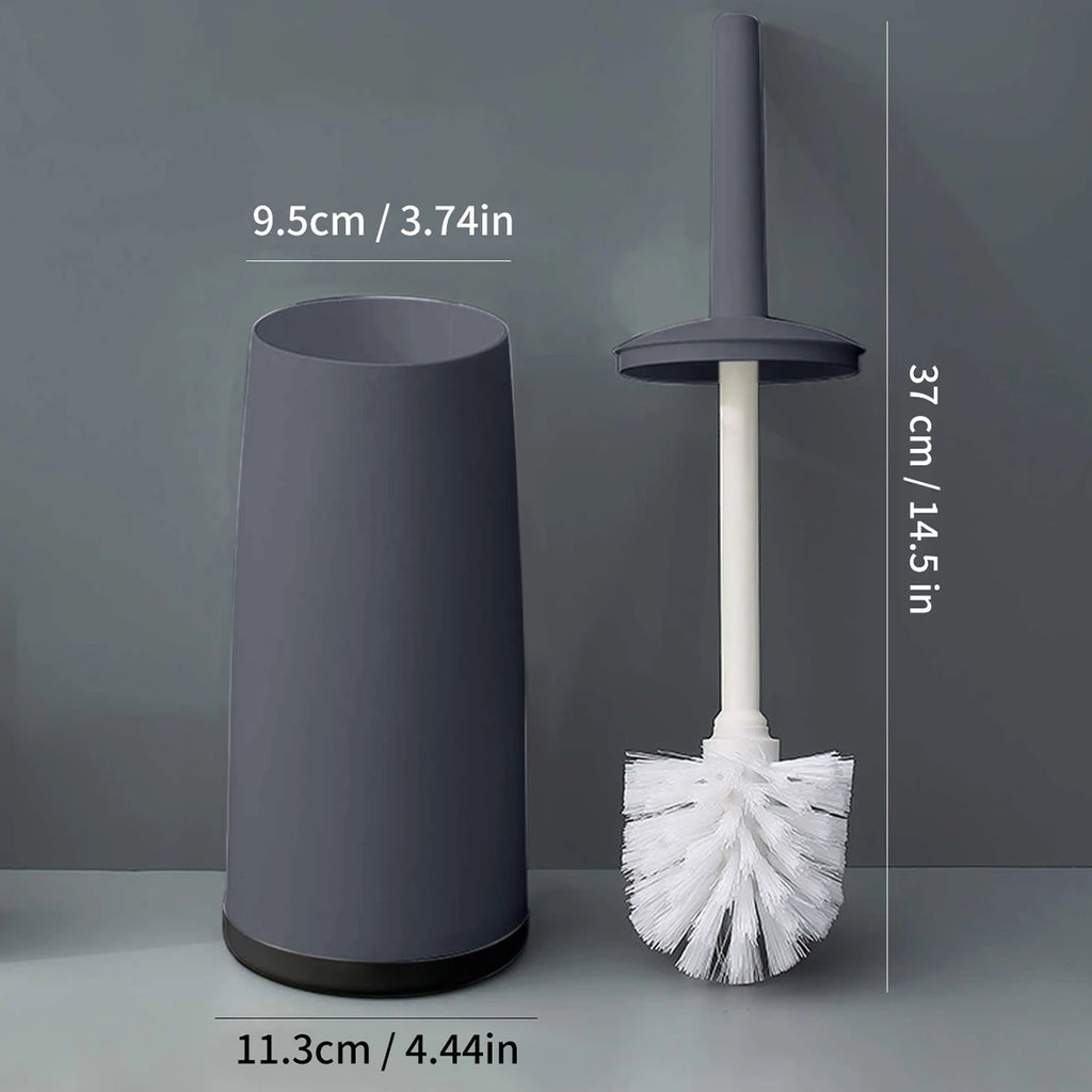 WORTHBUY Plastic Toilet Brush With Standing Base Long Handle Toilet Cleaning Brush For WC Bathroom Accessories Cleaning Tools