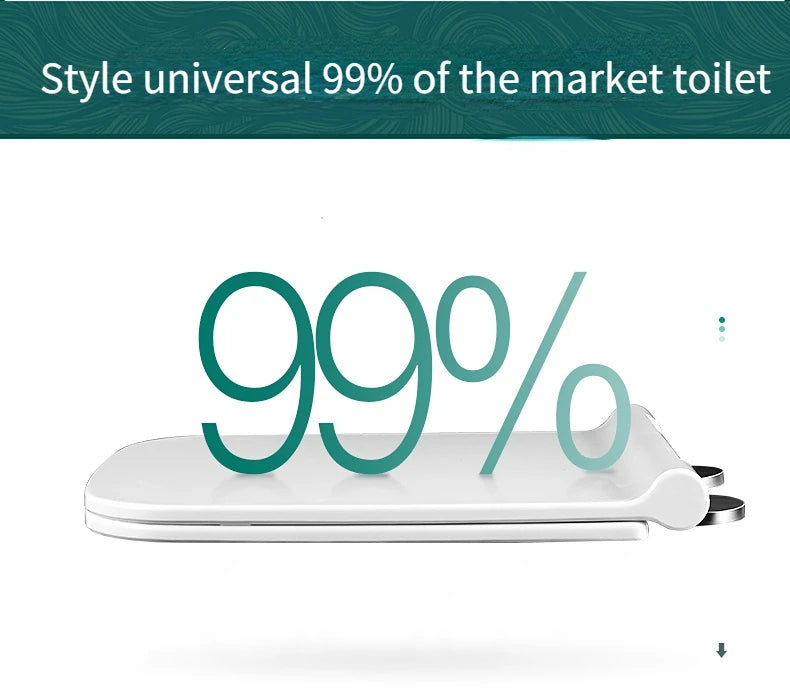 Resin Toilet Seat Cover Universal Old Thickened U-shaped Slow-Close    Smart