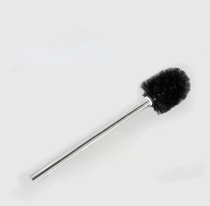 1/2pcs Japanese Minimalist Toilet Brush with Stainless Steel Handle Premium Brush Head for Bathroom Cleaning