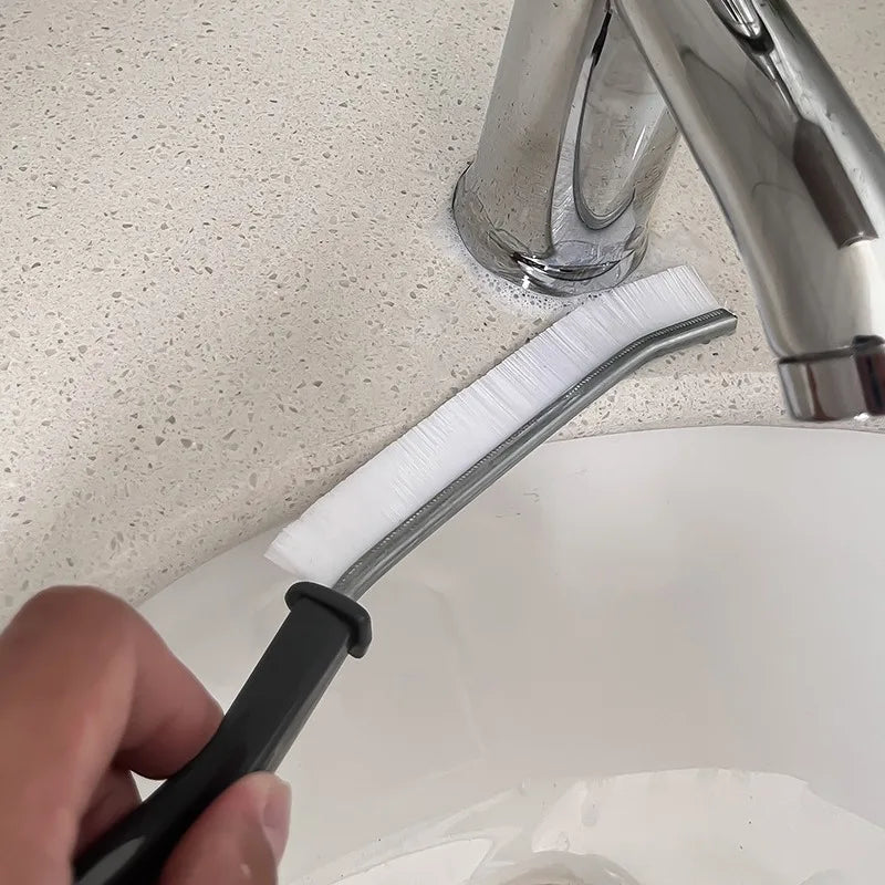 Gap Cleaning Brush Hard Bristled Crevice Cleaning Brush for Stiff Angled Bristles Tile Bathroom Kitchen Toilet Cleaning Tool
