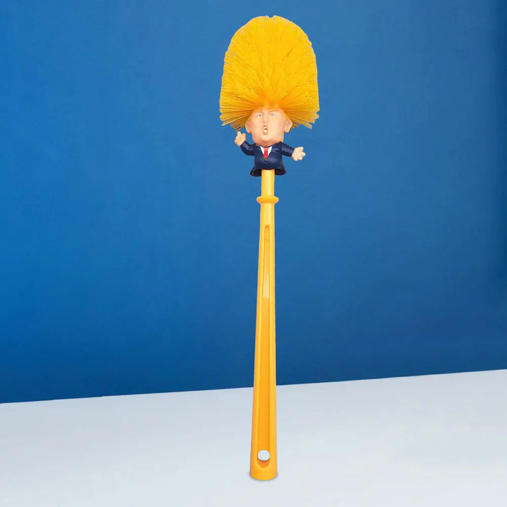 Funny Toilet Cleaning Brush Novelty Donald Bathroom Toilet Brush with Holder Toilet Bowl Brush Gift Household Accessories