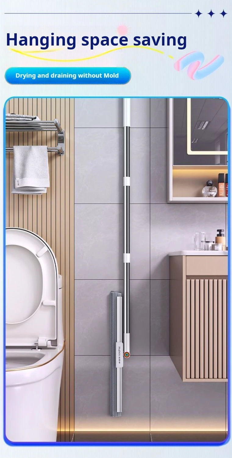 Silicone Scraper 50cm Wiper Floor Mop 360 Complete Household Magic Cleaning Broom Living Room Bathroom Cleaner Brooms Tool