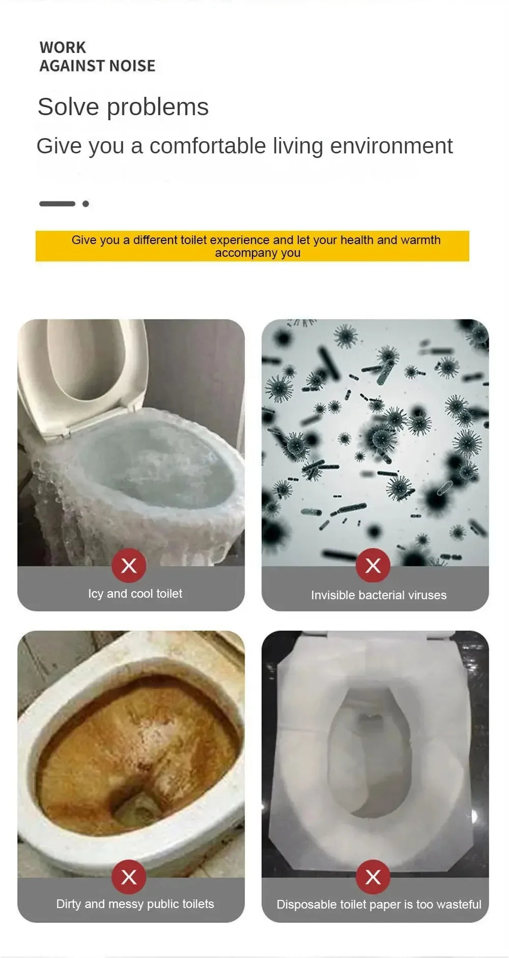 1 Pair Paste Toilet Seat Cover Cartoon Waterproof Bathroom Toilet Seat Pad Cute Reusable Soft Thick Sticky Closes Tool Seat Mat