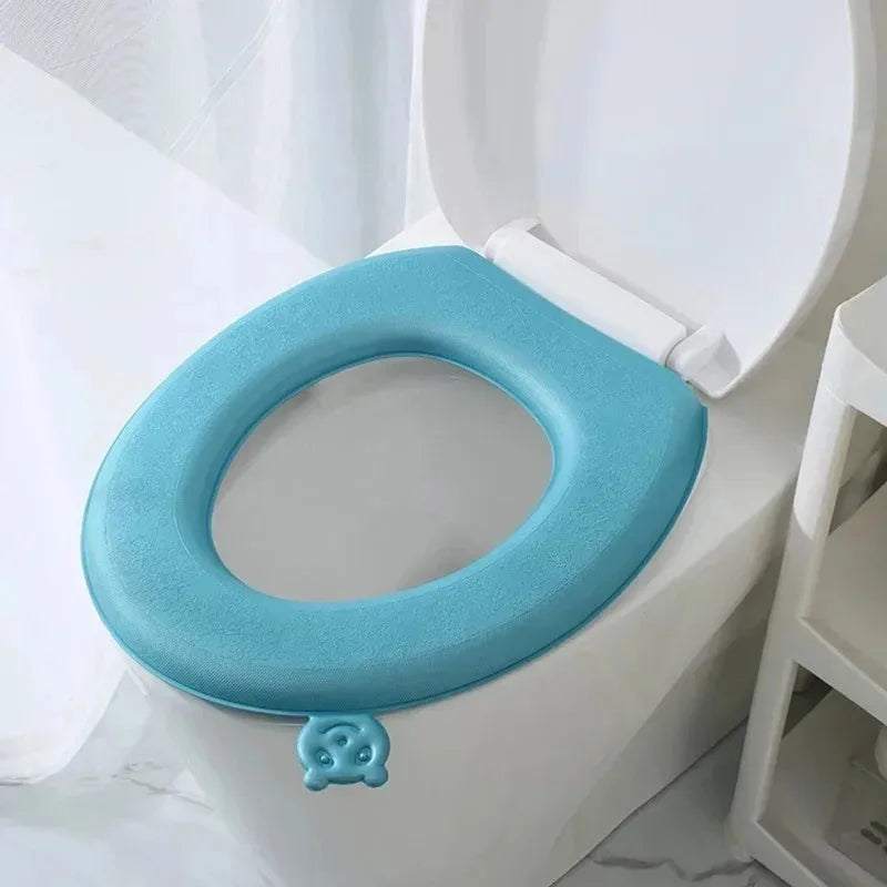 EVA Paste Type Toilet Cushion Handheld Lift Toilet Seat Cover Thickened Four Seasons Universal Toilet Seat Cushion  Accessories