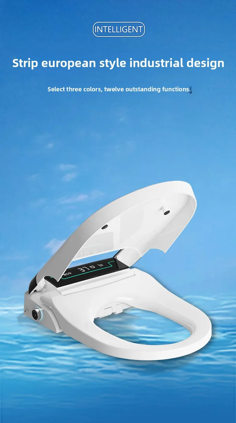 Smart Toilet Seat Cover Auto Flip Heating 110V 220V Bidet Dryer UV Shape for Home