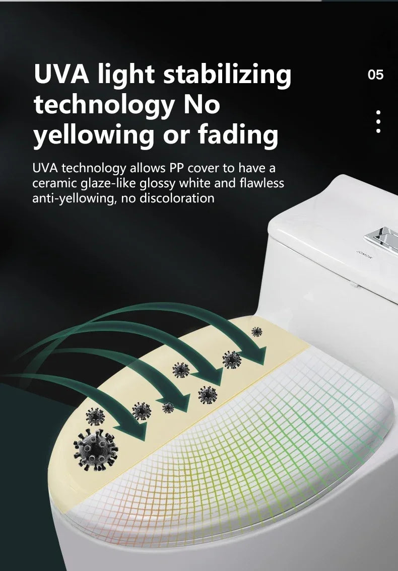 Household Toilet Seats Cover Toilet Accessories Seats Quiet-Close Toilet Lid Toilet Seats Countoured Seats Toilet Hardware