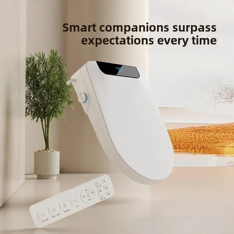 Intelligent Toilet Seat Cover with Electric Flush, Drying, Massage, Full-automatic, Instant-heating for Household Use