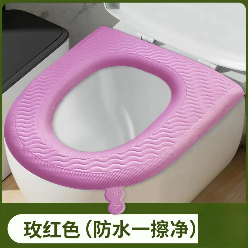 Universal Toilet Seat Macaron Color Four Seasons Closestool Mat Soft Toilet Seat Cushion Bathroom Toilet Accessories EVA