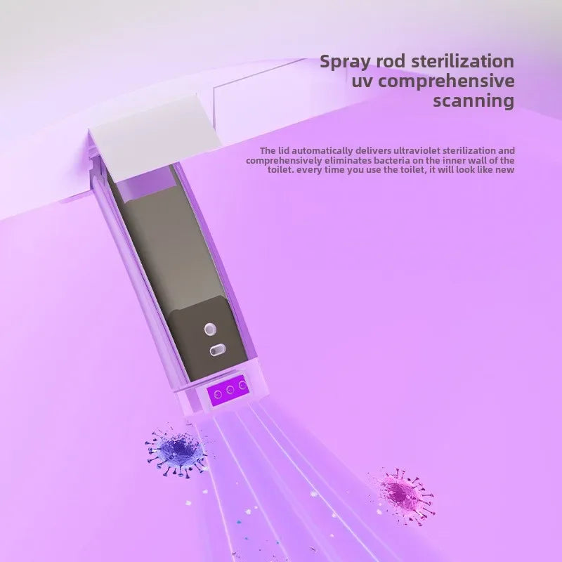 Intelligent Toilet Seat Cover with Electric Flush, Drying, Massage, Full-automatic, Instant-heating for Household Use