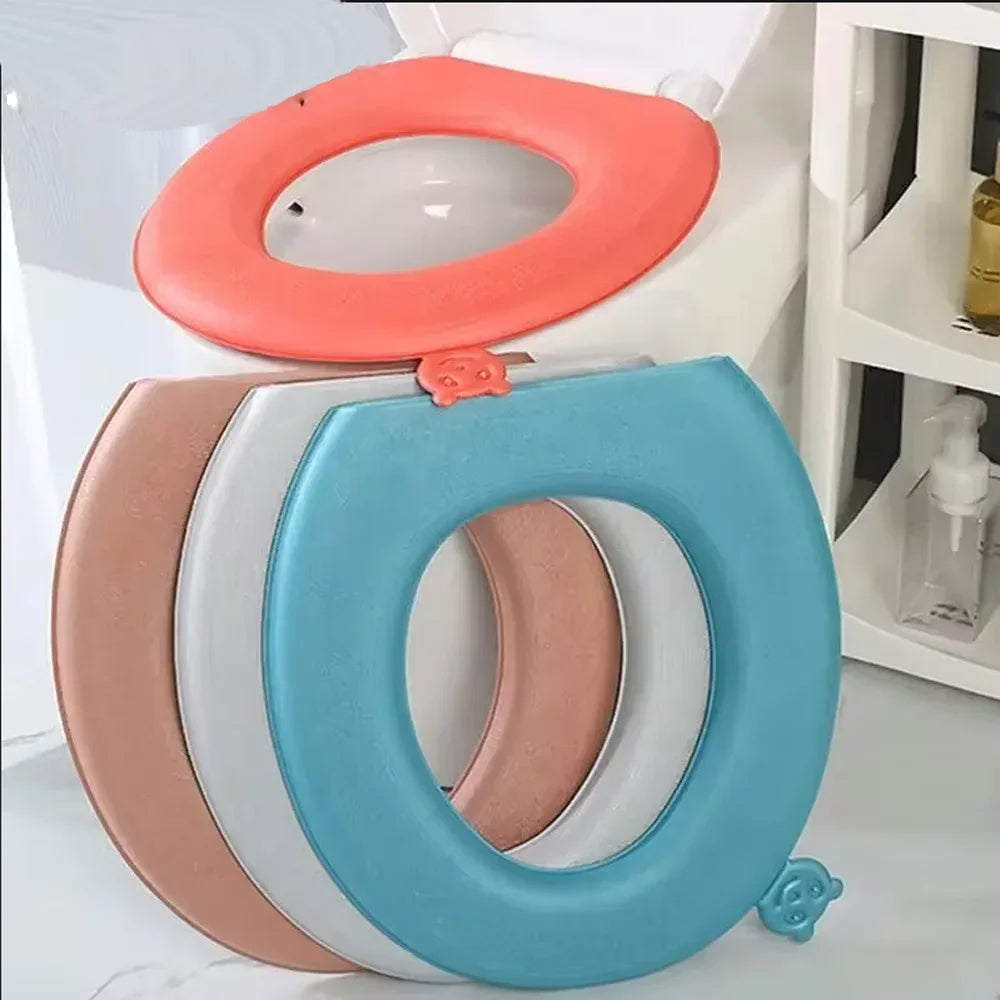 EVA Paste Type Toilet Cushion Handheld Lift Toilet Seat Cover Thickened Four Seasons Universal Toilet Seat Cushion  Accessories