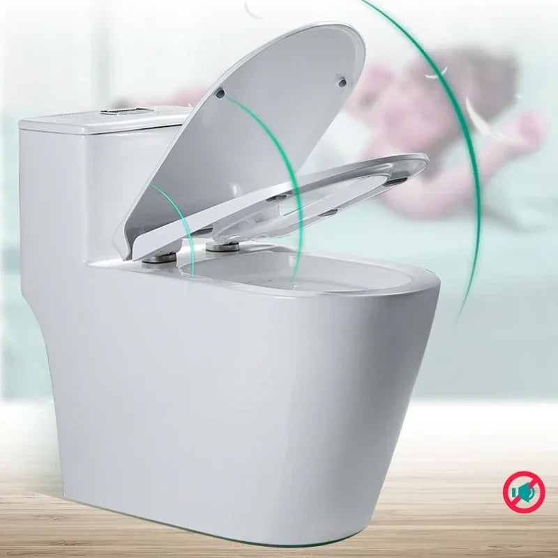 Resin Toilet Seat Cover Universal Old Thickened U-shaped Slow-Close    Smart