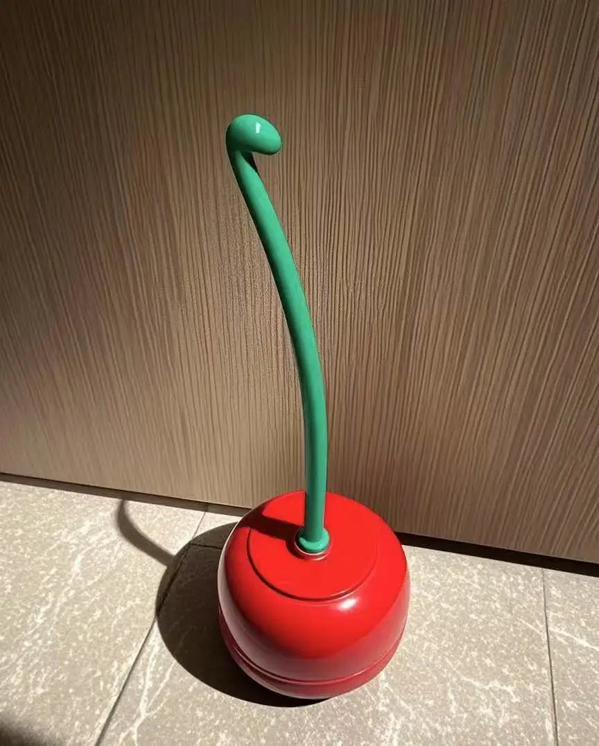Hot Toilet Brushes, Toilet Holders, Bathroom Accessories, Creative and Cute Cherry Shaped Toilet Brush Holder Set Cleaning Tool