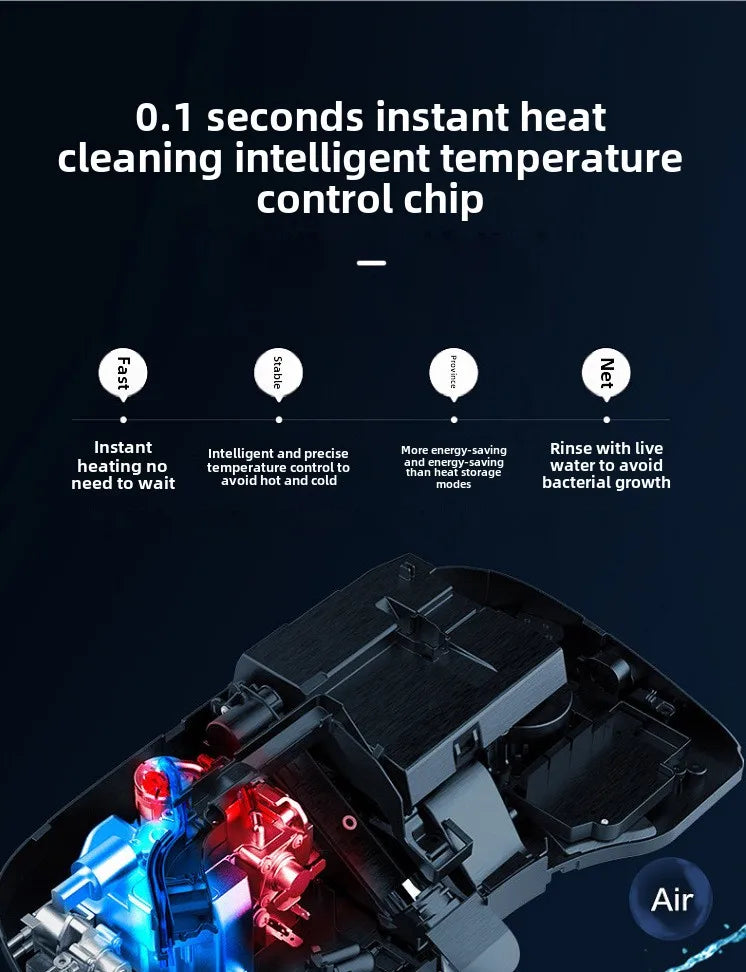 Self-Cleaning Smart Toilet Seat Cover with Remote Control and Water Pressure Limitation-Free