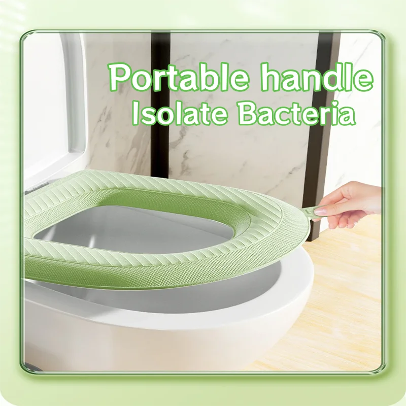 EVA Toilet Seat Cushion Waterproof Warm Mat Washable Bathroom Accessories Organization Universal Lid Bowl Cover Portable Home