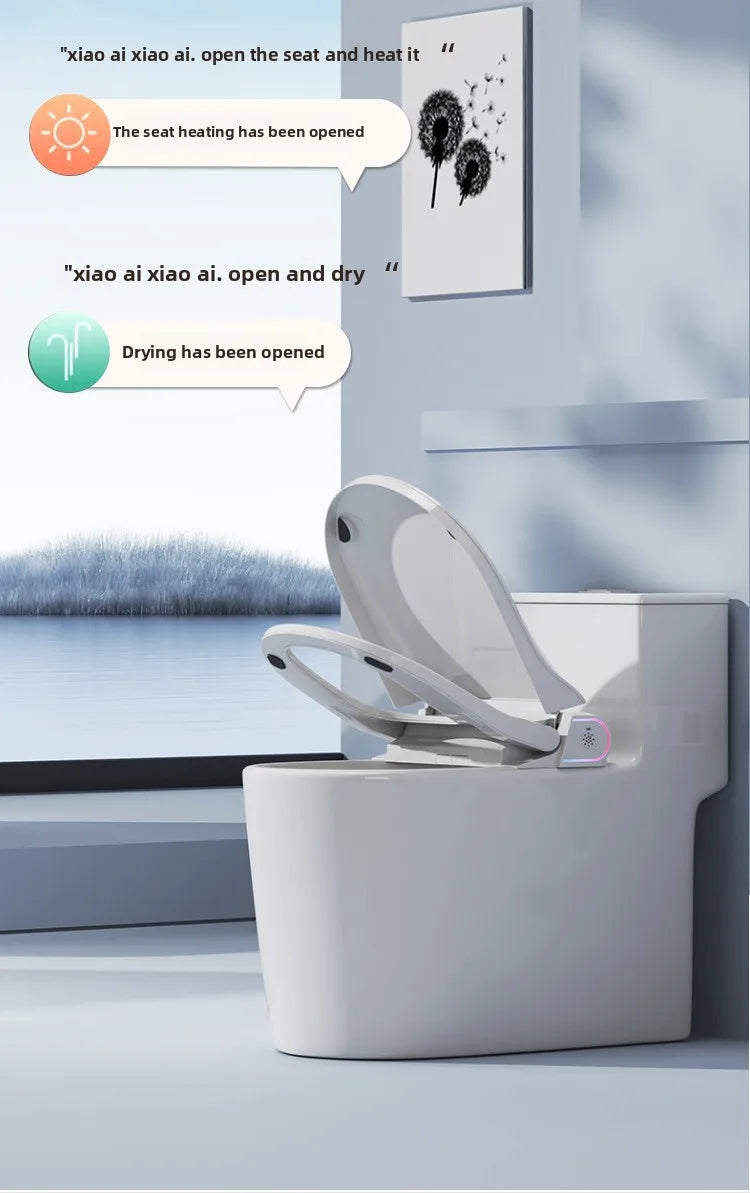 Auto Flip Smart Toilet Seat Cover with Constant Temperature Heating Multi Function Universal Bidet