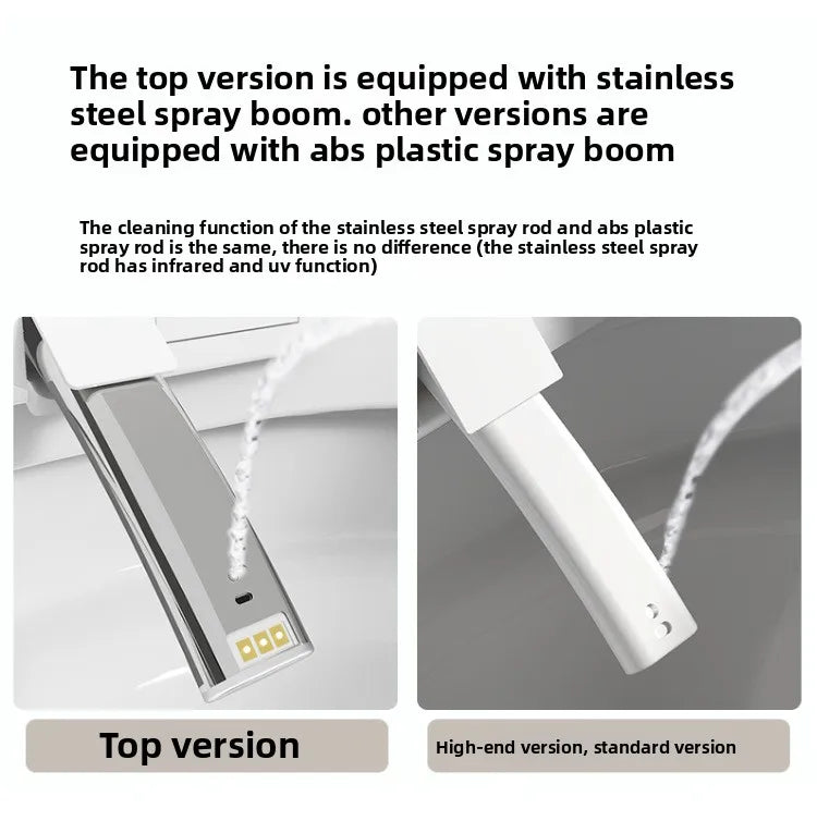 Auto Flip Smart Toilet Seat Cover with Constant Temperature Heating Multi Function Universal Bidet