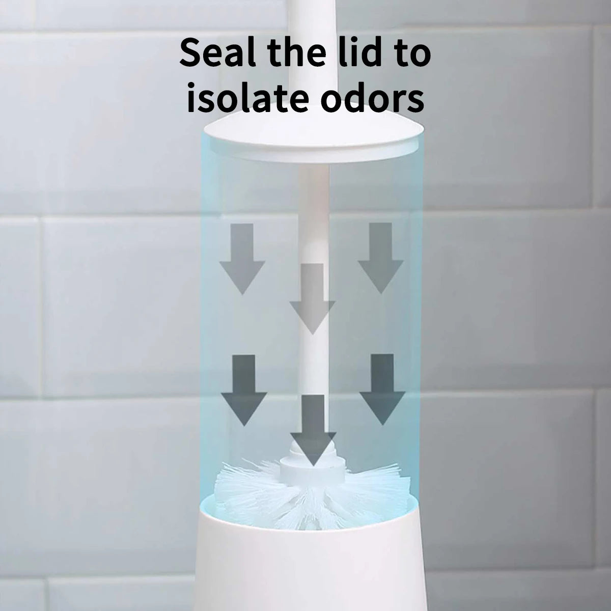 WORTHBUY Plastic Toilet Brush With Standing Base Long Handle Toilet Cleaning Brush For WC Bathroom Accessories Cleaning Tools