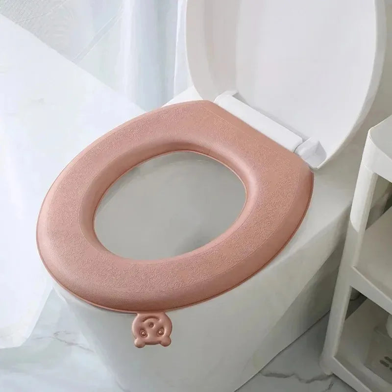 EVA Cushion Accessories Handheld Lift Toilet Seat Cover Thickened Four Seasons Universal Toilet Seat Cushion Paste Type Toilet