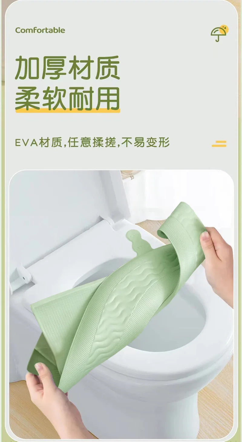 Universal Toilet Seat Macaron Color Four Seasons Closestool Mat Soft Toilet Seat Cushion Bathroom Toilet Accessories EVA