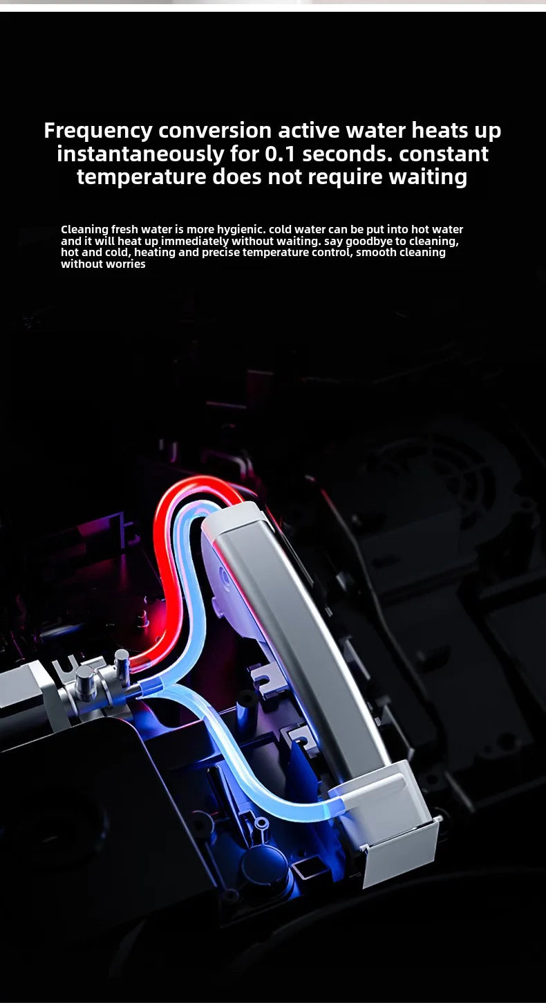 Smart Toilet Seat Cover with Instant Heating, Multi-function Wash, Foam Shield, Electric Bidet Lid for Household Bathroom