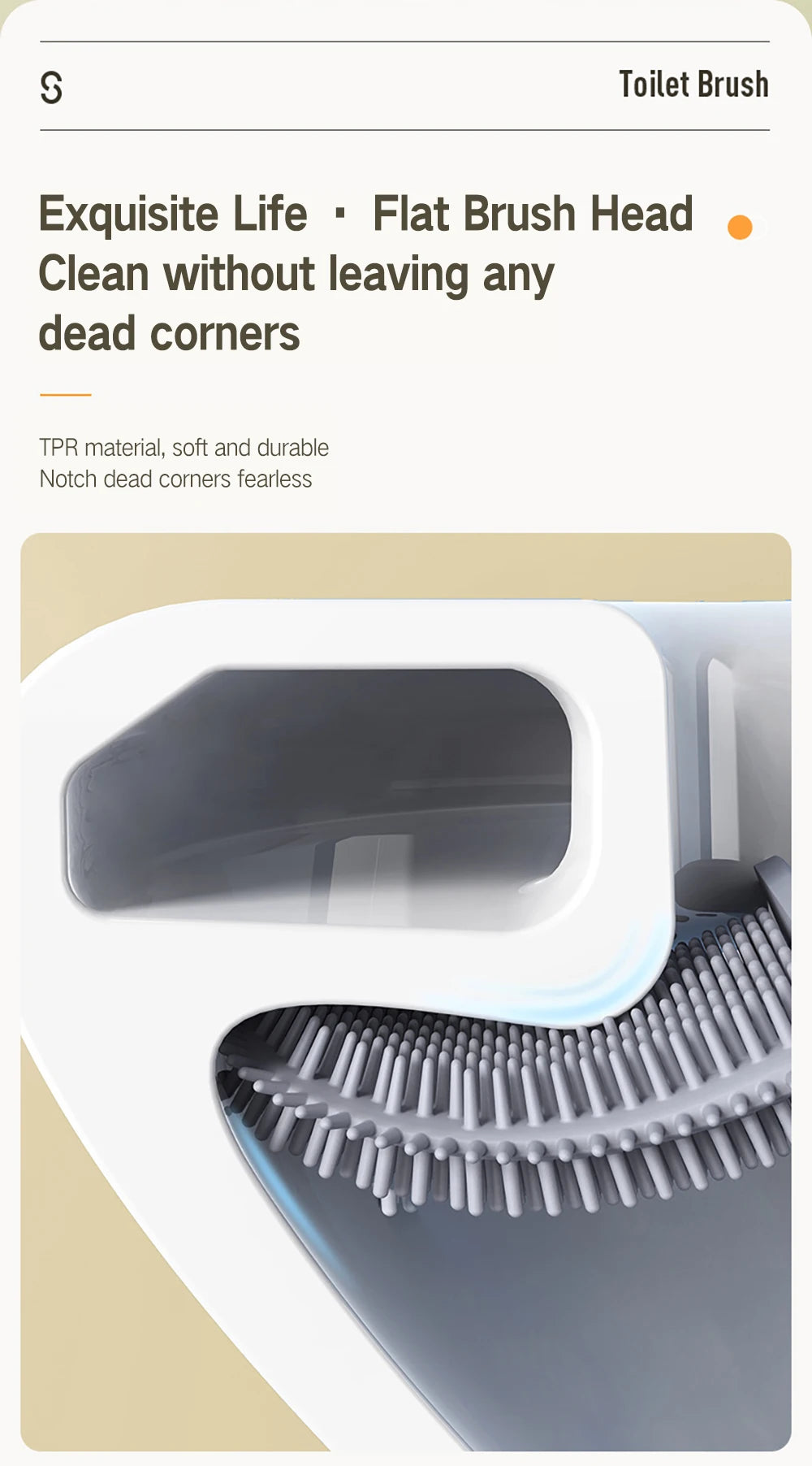 Toilet Brush Silicone Toilet Cleaning Brush Wall Mounted Toilet Cleaner Brooms Set Modern WC Kit Beauty Bathroom Accessories