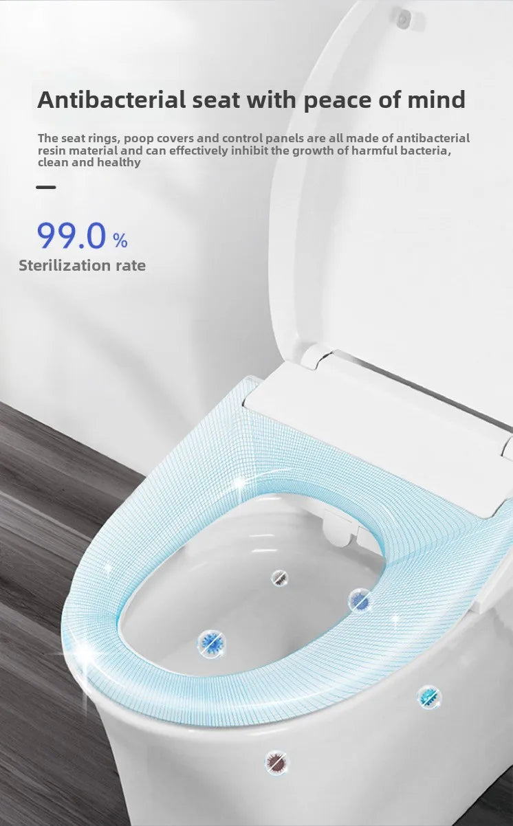 Self-Cleaning Smart Toilet Seat Cover with Remote Control and Water Pressure Limitation-Free