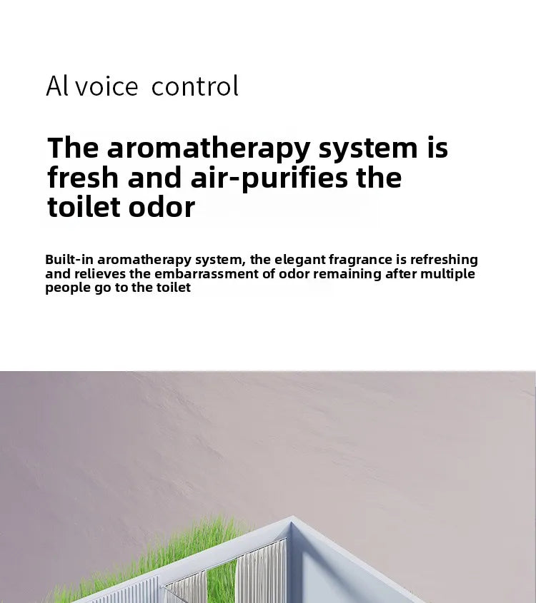 Auto Flip Smart Toilet Seat Cover with Constant Temperature Heating Multi Function Universal Bidet