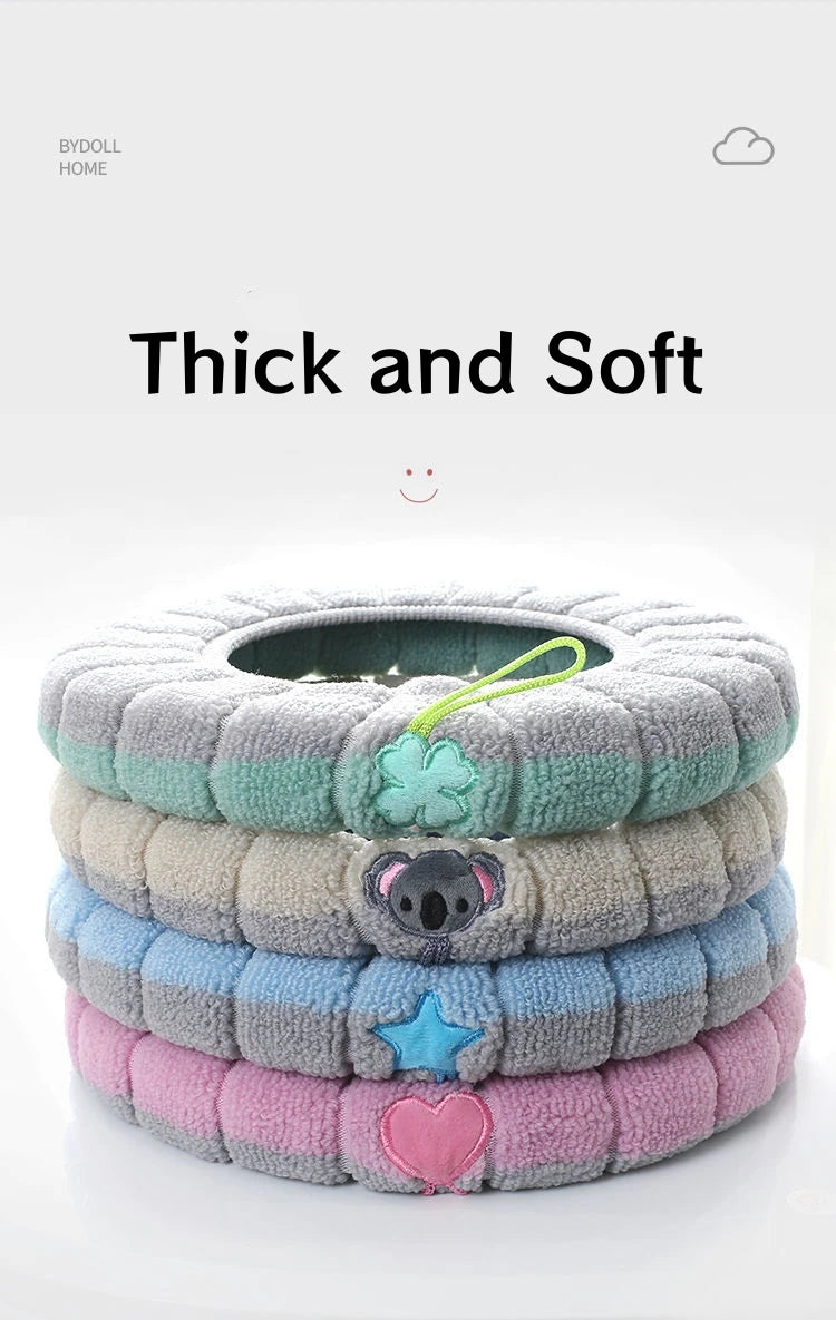 4/1 Pieces Toilet Seat Pad Toilet Seat Covers with Handle Soft Bathroom Toilet Lid Cover Cushion Thicker Stretchable Washable