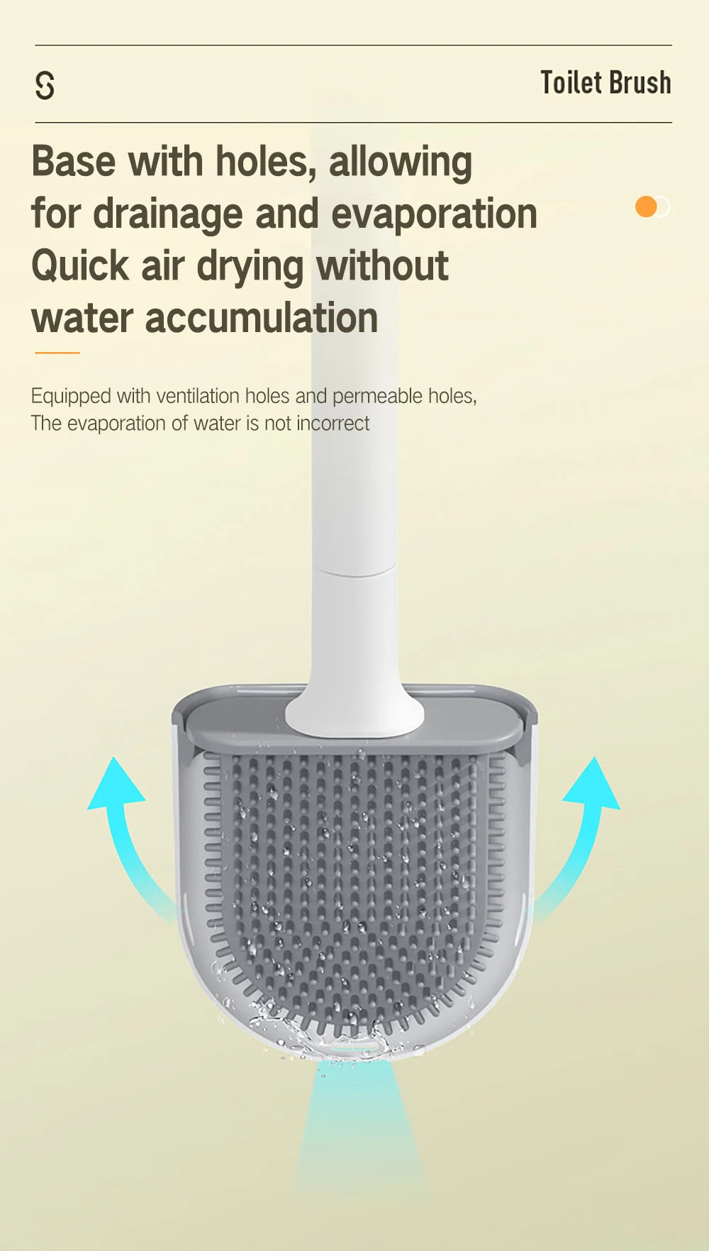 Toilet Brush Silicone Toilet Cleaning Brush Wall Mounted Toilet Cleaner Brooms Set Modern WC Kit Beauty Bathroom Accessories