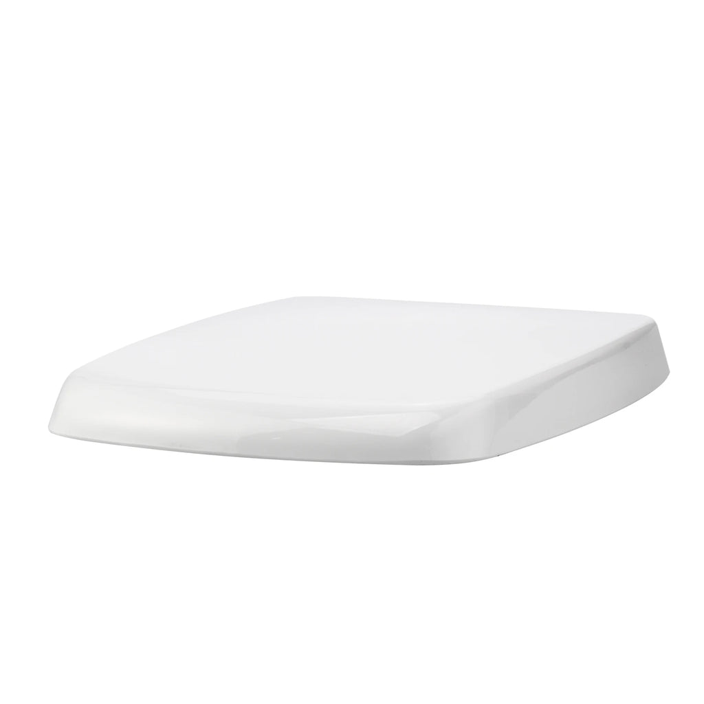 Square Toilet Seat Soft Close White, Soft Close Toilet Seat-Top Fixing, Quick Realease Toilet Seat for Easy Cleaning