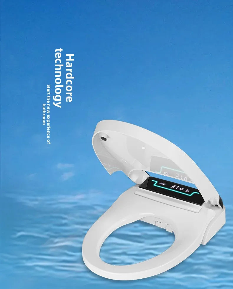 Smart Toilet Seat Cover Auto Flip Heating 110V 220V Bidet Dryer UV Shape for Home