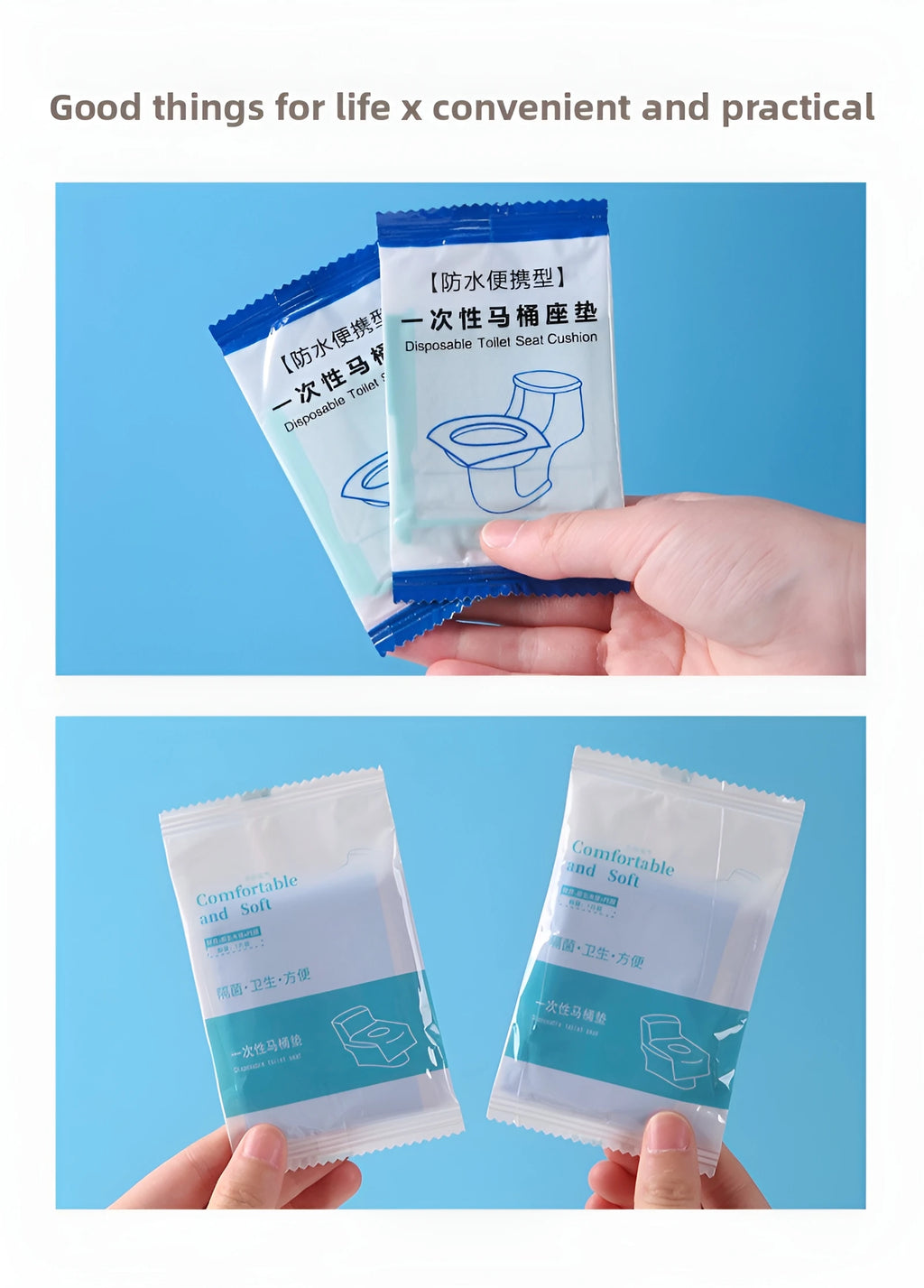 Travel Hotel Portable Toilet Seat Cushion Paper Disposable Toilet Seat Full Coverage Maternity Sterilization Toilet Seat Cover