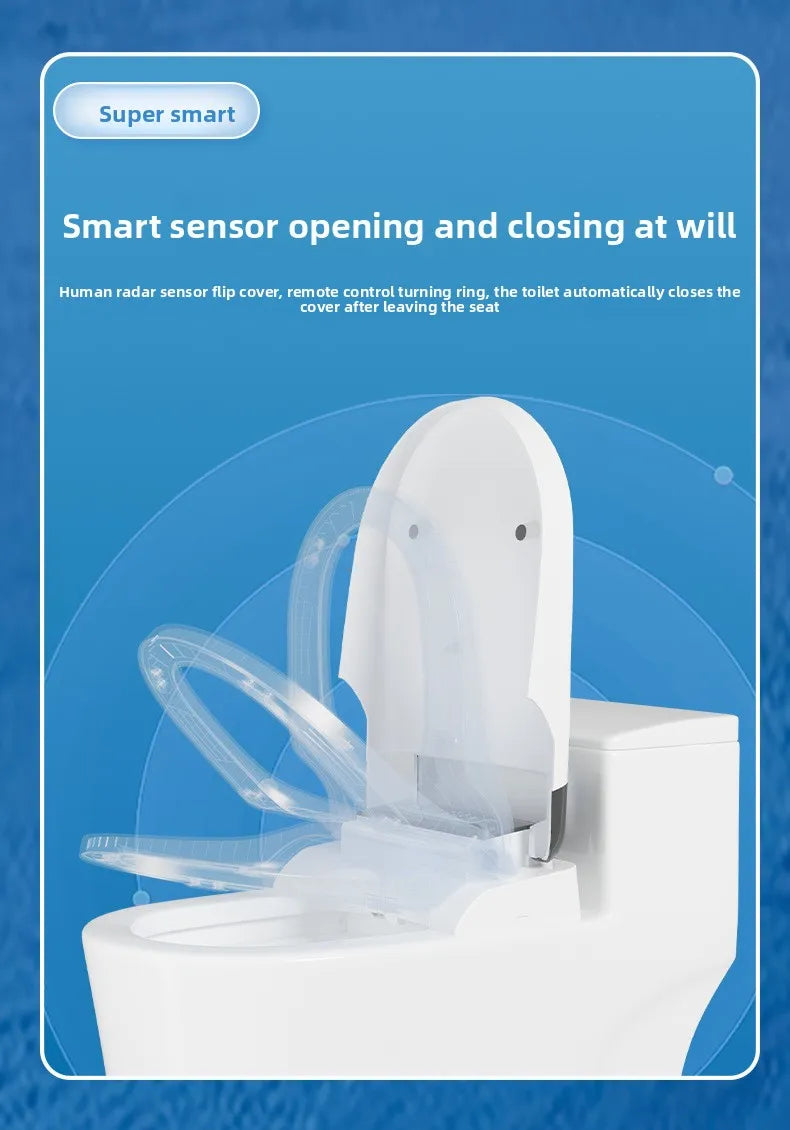 Smart Toilet Seat Cover Auto Flip Heating 110V 220V Bidet Dryer UV Shape for Home