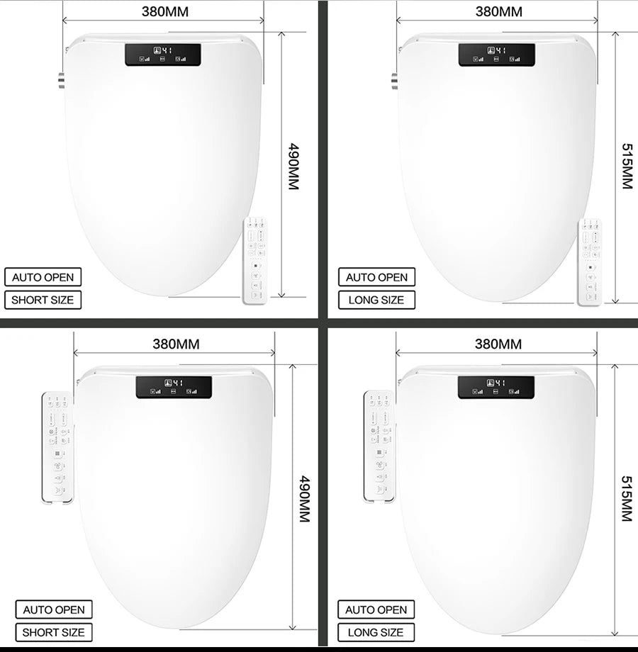 FOHEEL Auto Open Smart Toilets With Heated Bidet Seat Soft Close Toilet Seat