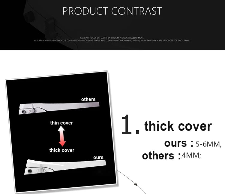 Bidet Toilet Seat Personal Hygiene Adjustable Spray Bidet Seat for Elongated Toilets Nozzle Cold Water Toilet Lid WC