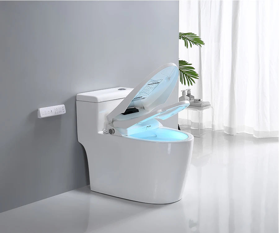FOHEEL Auto Open Smart Toilets With Heated Bidet Seat Soft Close Toilet Seat