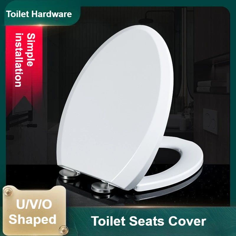 Household Toilet Seats Cover Toilet Accessories Seats Quiet-Close Toilet Lid Toilet Seats Countoured Seats Toilet Hardware