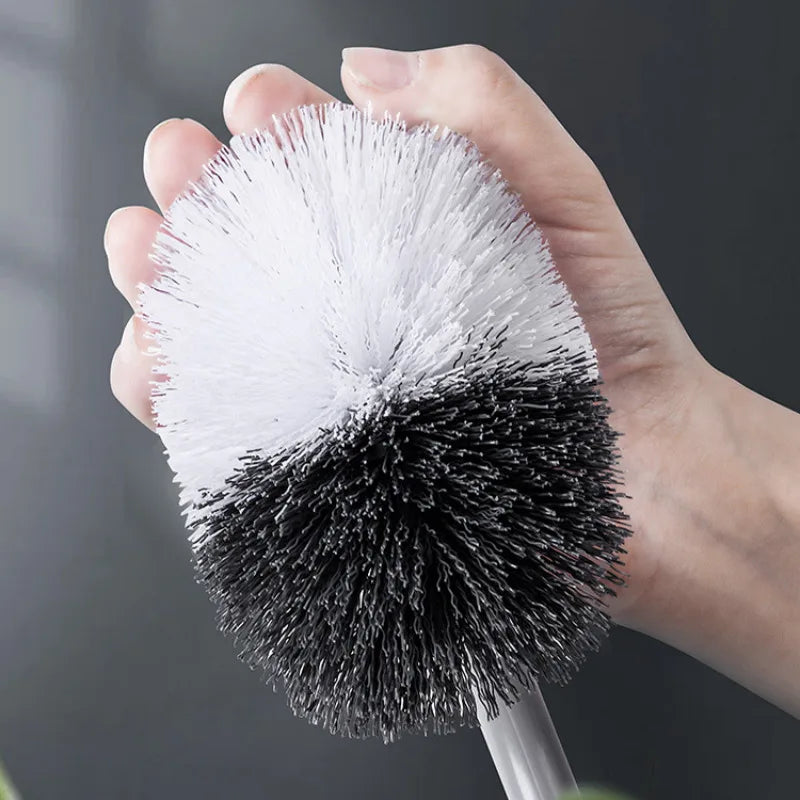 Bathroom Wall-mounted S-type Toilet Curve Brush Bent Head Corner Gap Brush Soft Hair Household Items Cleaning  Tools Accessories