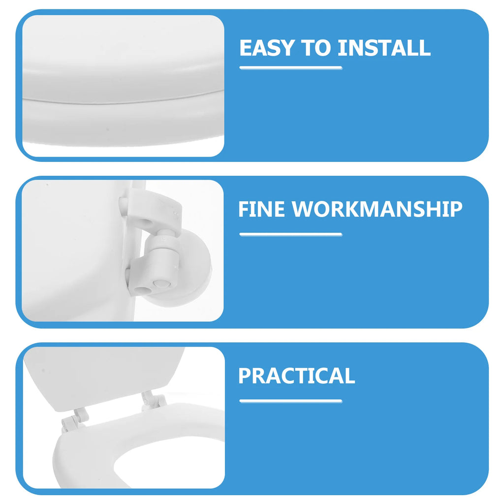 Foam Toilet Seat Thick Soft Cushion Elongated Padded Seat Cover Heavy Duty Glacier Bay Style Easy Clean Universal Fits