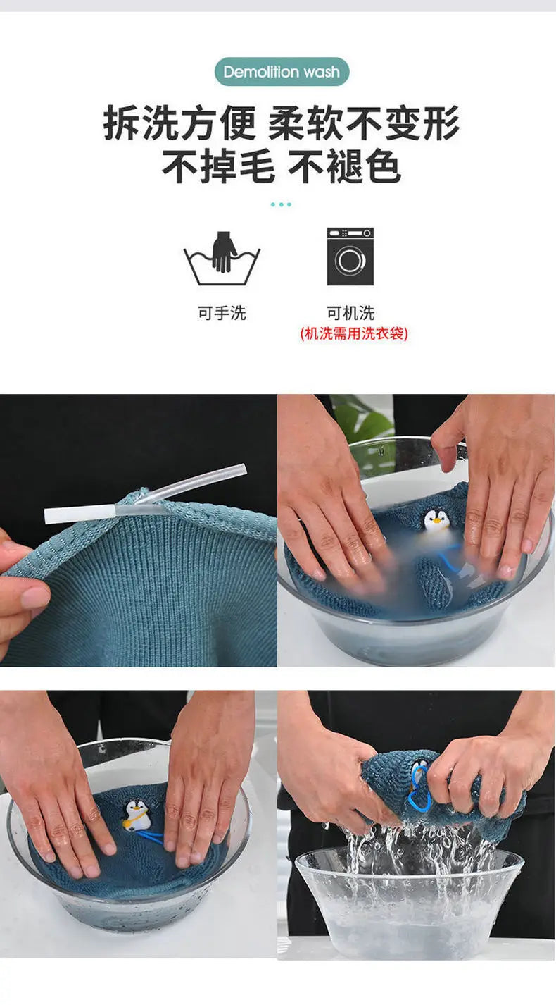 Winter Warm Toilet Seat Cover Mat Bathroom Toilet Pad Cushion with Handle Thicker Soft Washable Closestool Warmer Accessories