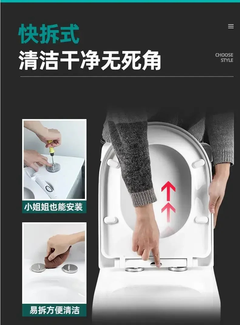 Flush Toilet Seat Cover Thickened For Household Use Circular  O-Type  Board