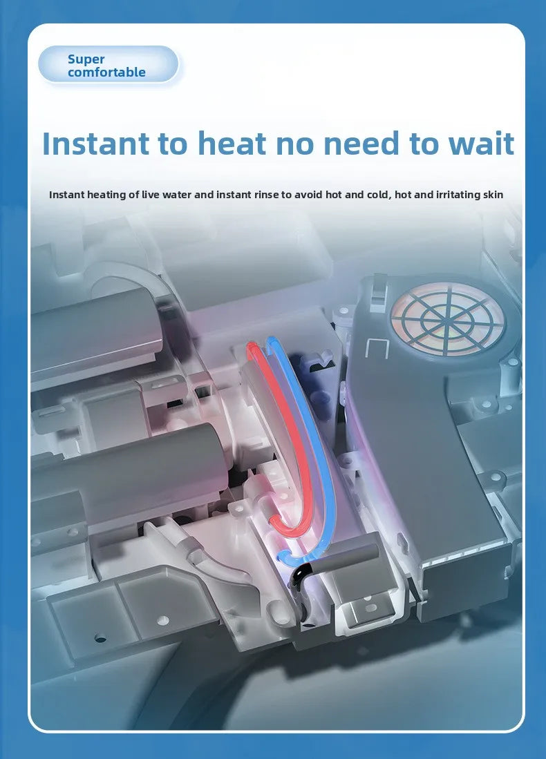 Smart Toilet Seat Cover Auto Flip Heating 110V 220V Bidet Dryer UV Shape for Home